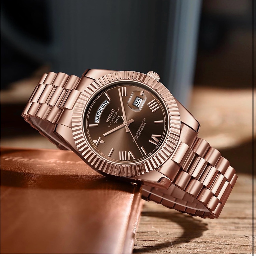 Luxury Rose Gold Watch With DayDate